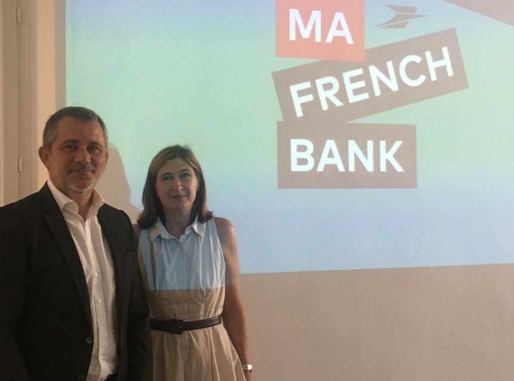 Alice Holzman et Christian Labita ont présenté "Ma French Bank", néobanque du Groupe La Poste (Photo Carole Payrau)