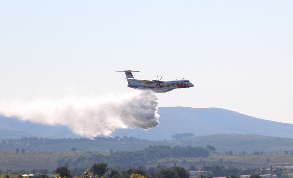 Crash d'un bombardier d'eau dans le Gard (Photo illustration Philippe Maillé)