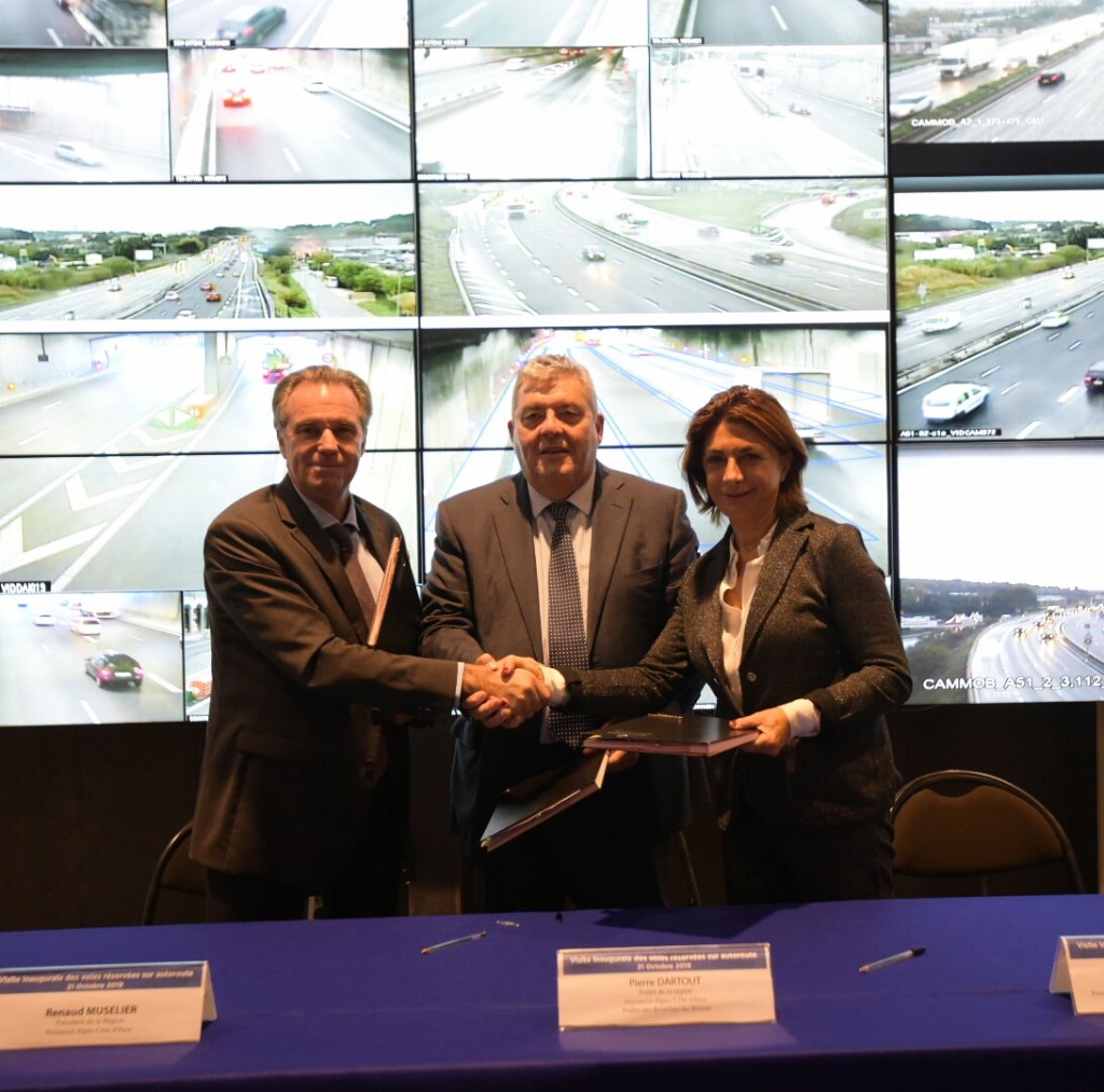 Renaud Muselier, Pierre Dartout et Martine Vassal signent une convention pour de nouveaux aménagements (Photo Jean-Pierre Garufi)