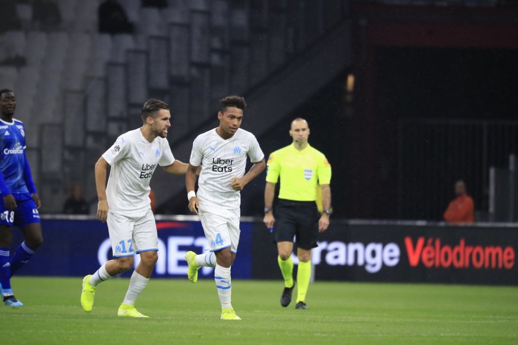 Sourires et satisfaction pour Kevin Strootman et Boubacar Kamara (Photo Wallis.fr/Guillaume Ruoppolo)