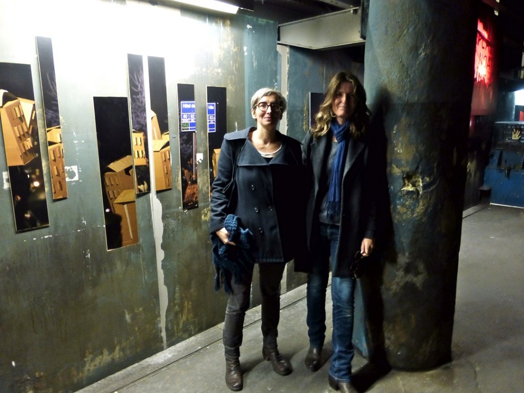 Chrystelle Bazin et Agnès Mellon au soir du vernissage. (Photo M.E.)