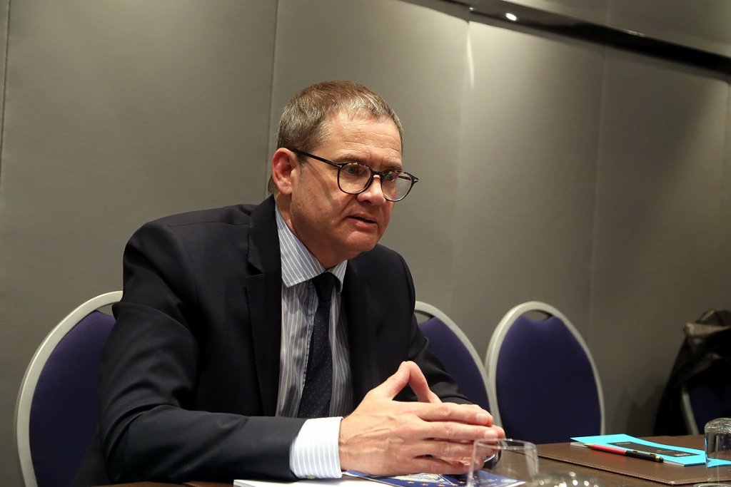 Jean-Philippe Hubsch, Grand Maître du Grand Orient de France (Photo Robert Poulain)