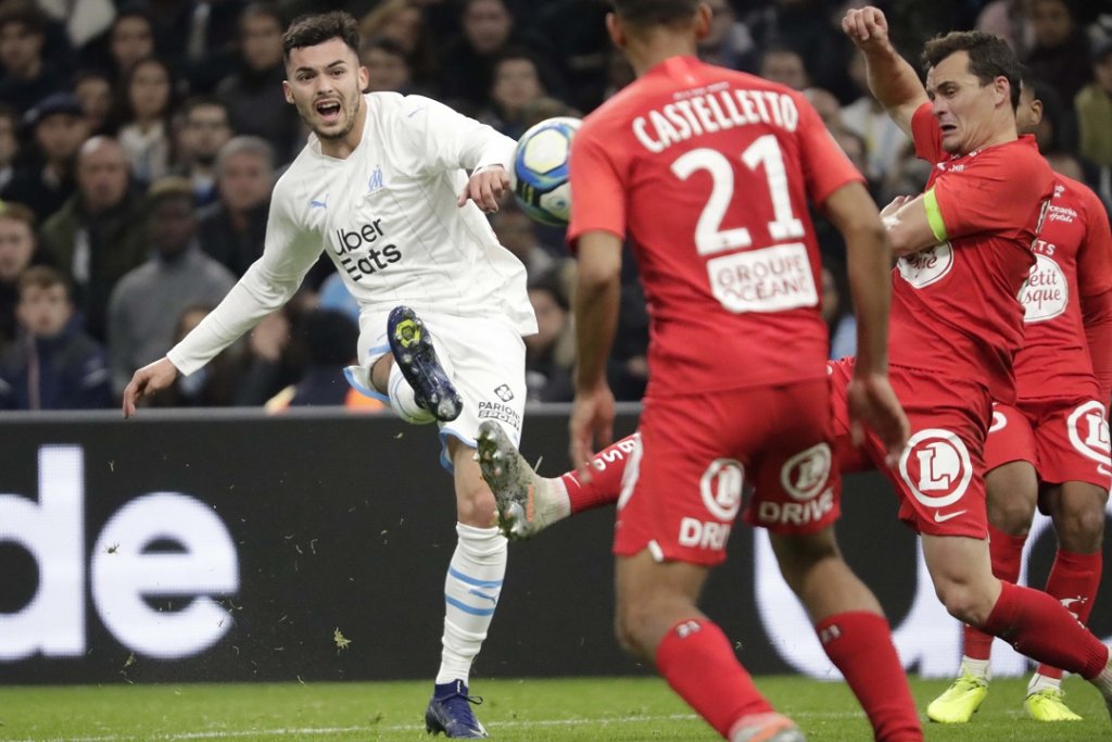 Frappe enroulée et but pour Nemanja Radonjic (Photo Wallis.fr/Laurent Saccomano)