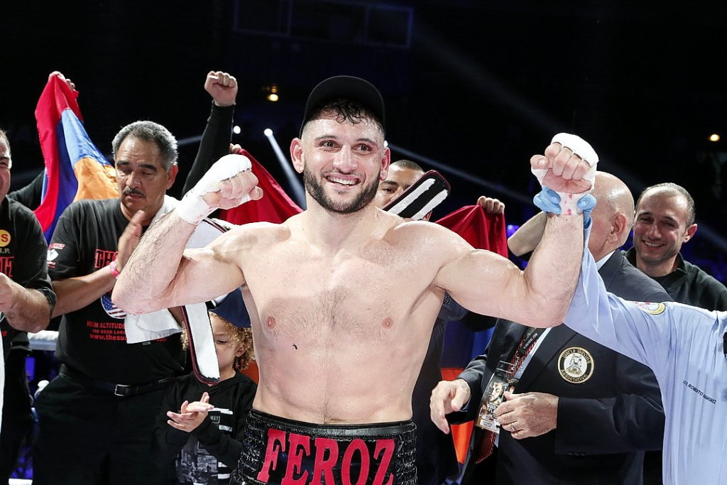 Arsen Goulamirian lors de sa victoire le 20 octobre 2018 à Marseille (Photo Robert Poulain)