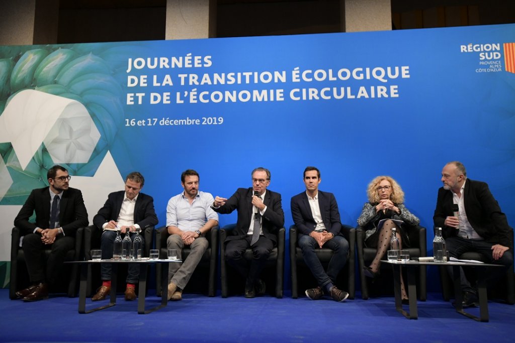 Renaud Muselier entouré de Samuel Le Bihan, François-Michel Lambert, Guilhem Isaac Georges, Nicolas Hazard, Christine Leuthy Molina © Jean-Pierre Garufi