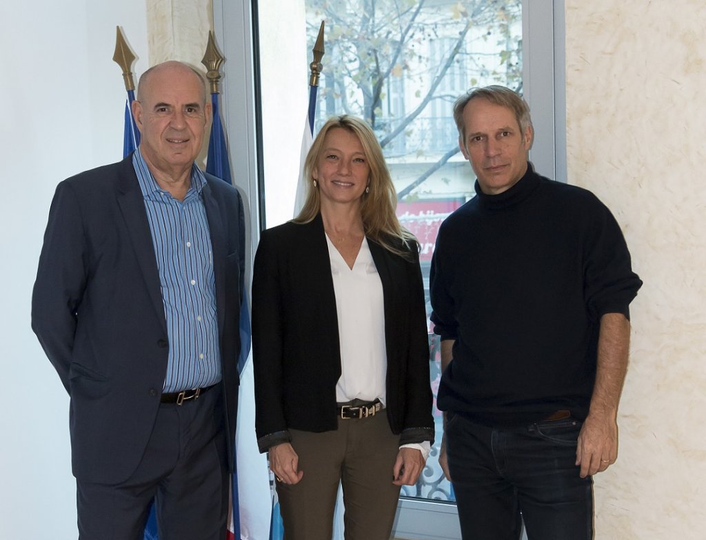 Sabine Bernasconi entourée de Pierre Allary et Jean-Christophe Barusseau (Photo D.R.)