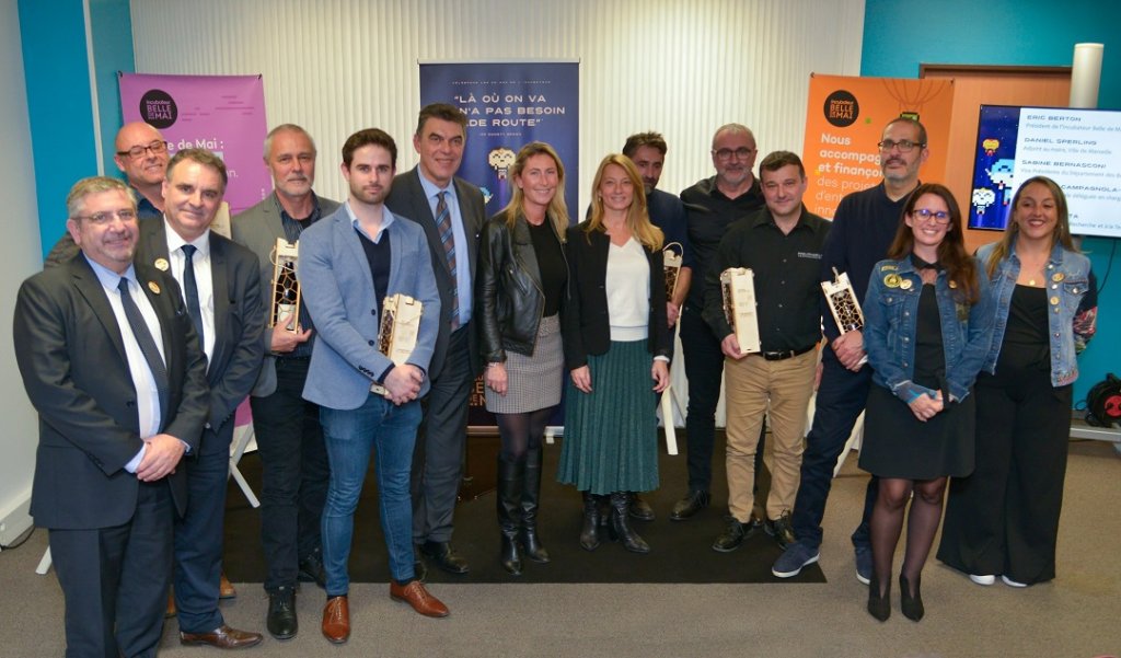 L'incubateur Belle de mai vient de fêter ses 20 ans et attribué six trophées à des dirigeants de start-up qui ont marqué leur promotion (Photo D.R.)