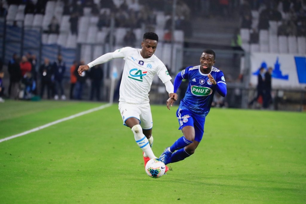 Bouna Sarr passe en revue la défense alsacienne et ouvre le score (Photo Guillaume Ruoppolo/Wallis.fr)