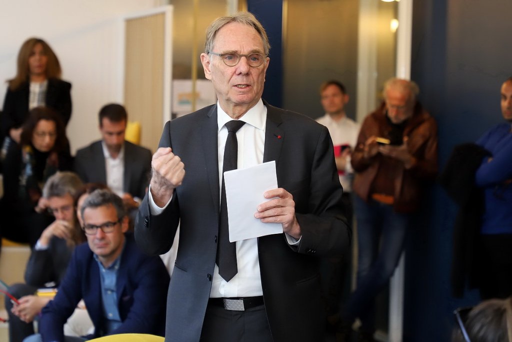 Yvon Berland, candidat LREM, présente son programme (Photo Robert Poulain)