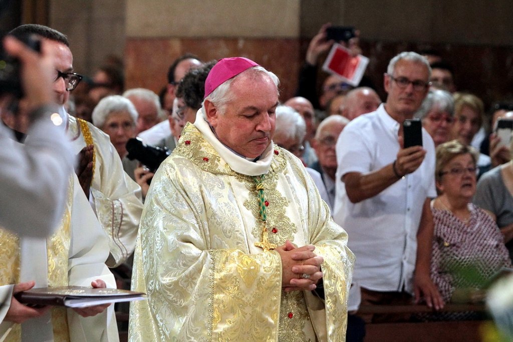 Mgr Aveline archevêque de Marseille (Photo archive Robert Poulain)