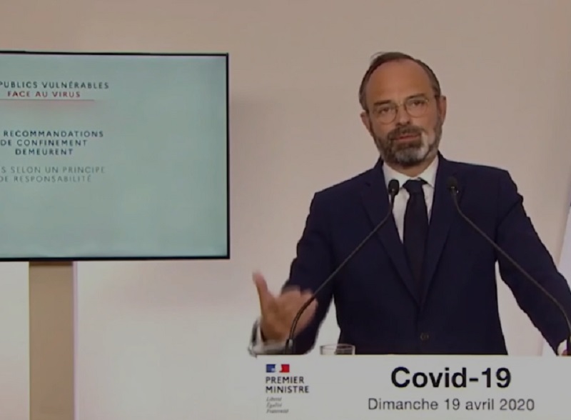 Édouard Philippe considère qu'"imaginer que la crise serait derrière nous serait une erreur". (Photo capture d'écran)