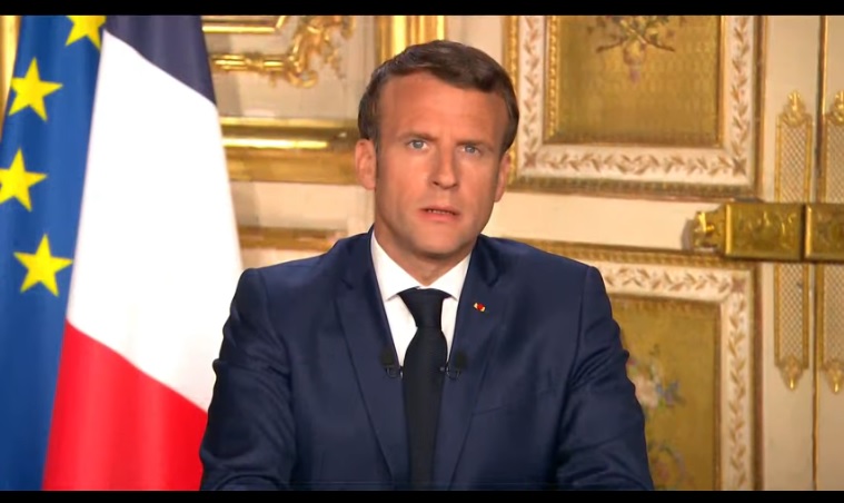 Emmanuel Macron annonce un confinement jusqu'au 11 mai (Photo Capture d'écran Elysée)