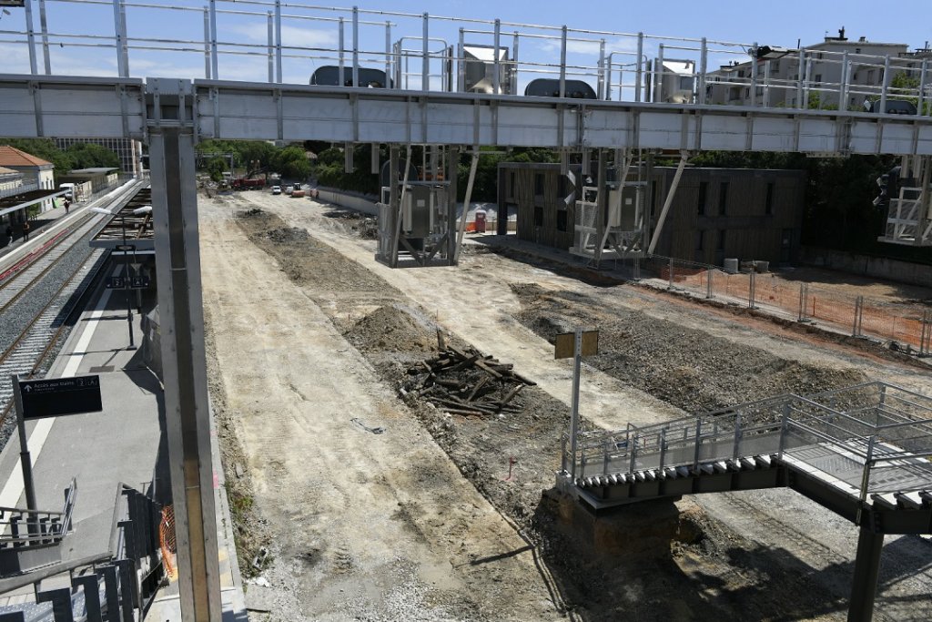 La phase 2 des travaux de modernisation de la ligne Marseille-Gardanne-Aix-en-Provence (Photo Franck Pennant).