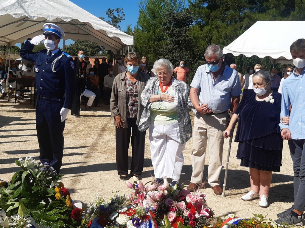 Cérémonie au Camp des Milles dans le cadre de la Journée nationale à la mémoire des victimes des crimes racistes et antisémites de l’Etat Français, et en hommage aux Justes de France (© Camp des Milles)