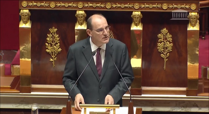 Jean Castex a dévoilé sa feuille de route pour les deux années lors de son discours de politique générale prononcé ce mercredi 15 juillet devant les députés (Photo capture d'écran)