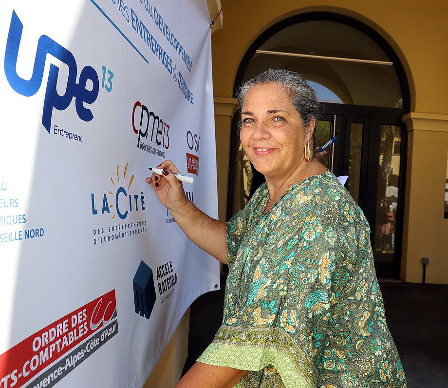 Sandra Chalinet, présidente de la Cité des Entrepreneurs d’Euroméditerranée (Photo Apex/Robert Poulain)