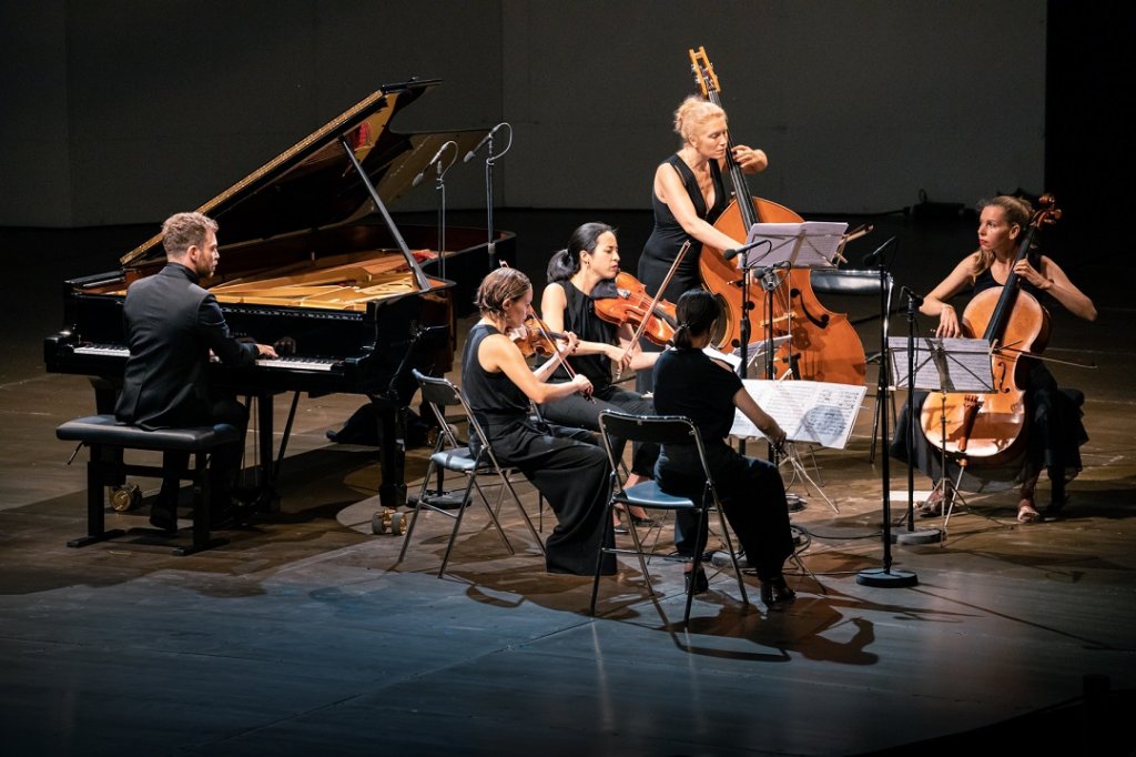 David Kadouch et le Quatuor Ardeo © Christophe Grémiot