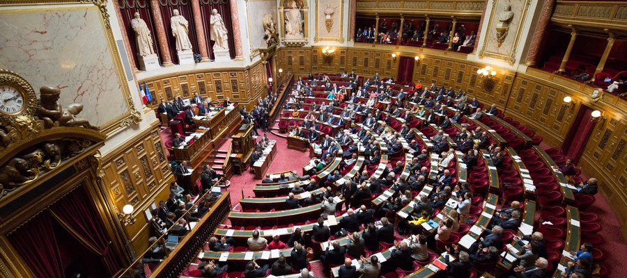 Une partie de l'hémicycle du Sénat renouvelée © senat.fr