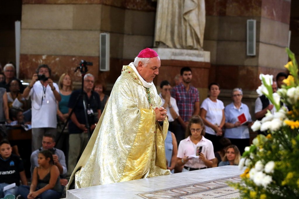 Messe d’installation épiscopale de Mgr Aveline en la cathédrale de la Major le 16 septembre 2019 (Photo archives Destimed/R.P.)