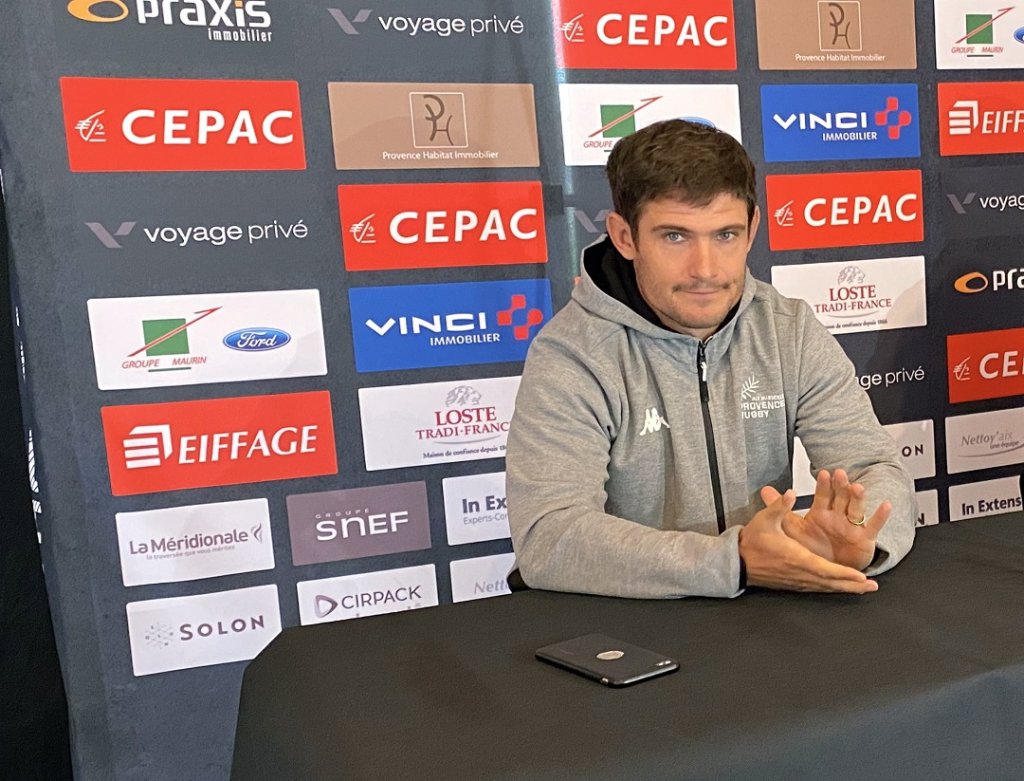 Fabien Cibray en conférence de presse mardi matin. (Photo Michel Egéa)