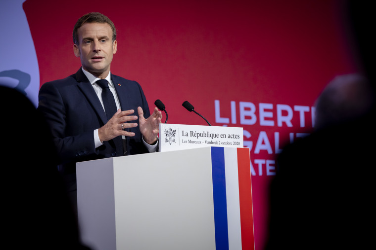 Intervention du Président de la République sur le thème de la lutte contre les séparatismes © elysee.fr