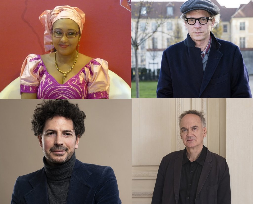 Djaïli Amadou Amal © D.R/Emmanuelle Collas - Camille de Toledo @Francesca Mantovani/Gallimard - Maël Renouard © JF Paga/Grasset - Hervé Le Tellier @Francesca Mantovani/Gallimard