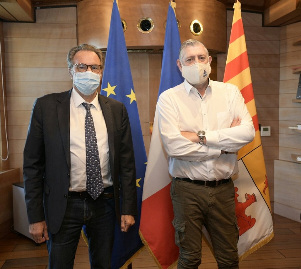 Renaud Muselier, président de la région Sud et Bernard Marty, le président de l’UMIH Provence-Alpes-Côte d’Azur © Jean-Pierre Garufi