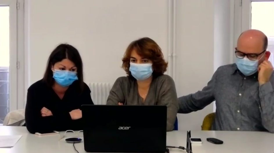 Virginie Akliouat, Caroline Chevé et Laurent Tramoni reviennent sur les raisons du mouvement de grève de ce mardi 26 janvier (Photo capture d'écran)