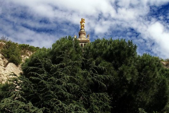 Des arbres seront plantés dans le Nord de Marseille sous le regard bienveillant de Notre-Dame-de-la-Garde (Photo illustration Destimed/R.P)