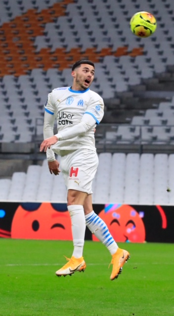 Nemanja Radonjic a ouvert le score d’un coup de tête (Photo Laurent Saccomano /Wallis.fr)