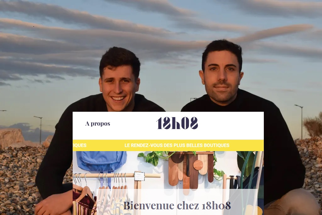 Alexis Duvernoy et Hugo Bourdillon les jeunes créateurs de la start-up marseillaise "18h08" © DR/18h08