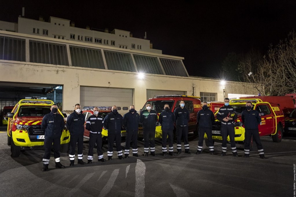 Le groupe mobile d'intervention biologique est composé d'une dizaine de marins-pompiers ©MN/BMPM/MT Vacelet