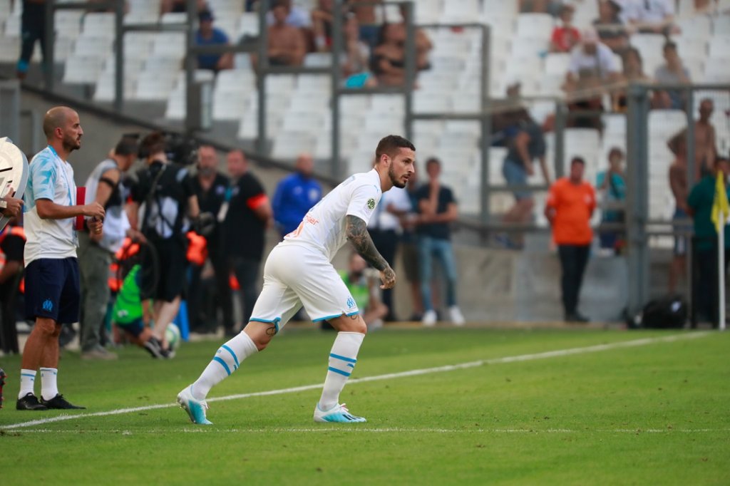 Dario Benedetto a ouvert le score d’un coup de tête (Photo Wallis.fr/Laurent Saccomano)