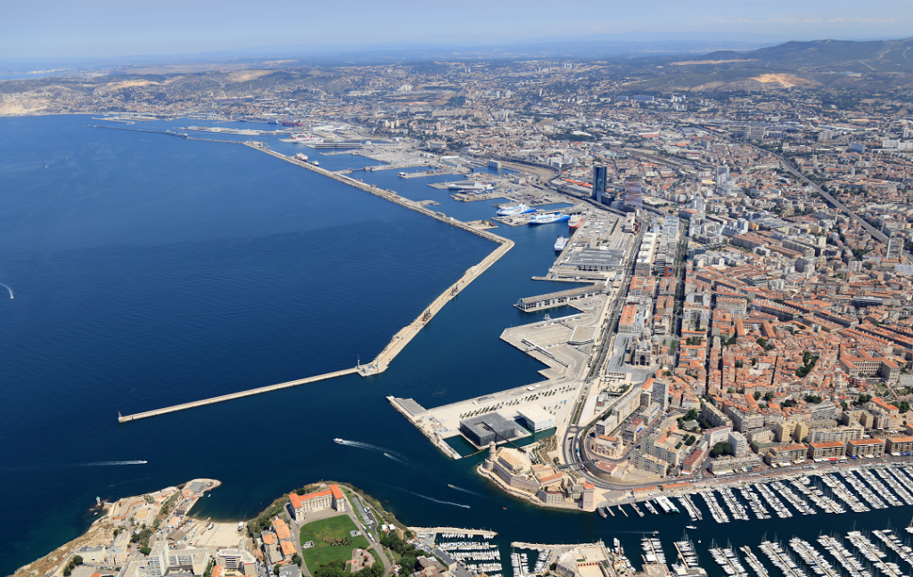 Vue aérienne de Marseille © Port de Marseille Fos