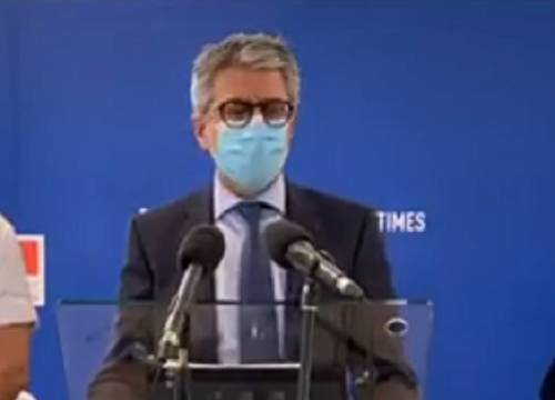 Bernard Gonzalez, préfet des Alpes-Maritimes, annonce une montée en puissance des mesures sanitaires (Photo capture d'écran)