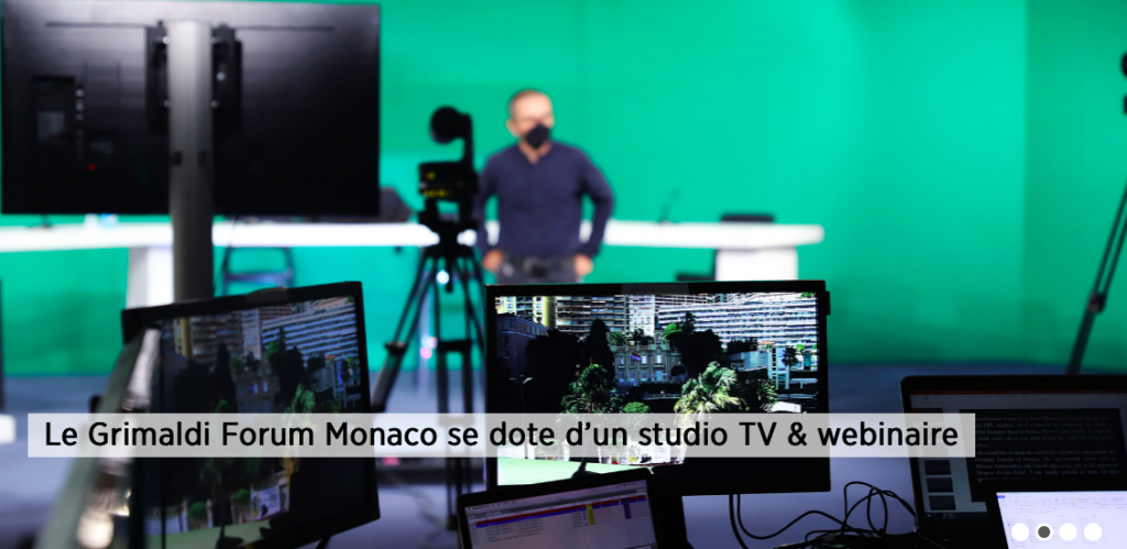 Le nouveau plateau des studios TV © Grimaldi Forum Monaco