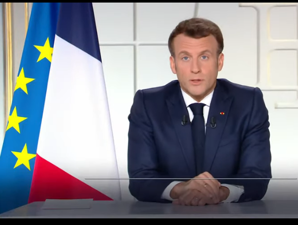 Emmanuel Macron annonce de nouvelles mesures face à la troisième vague de Covid-19 (Photo capture d'écran)