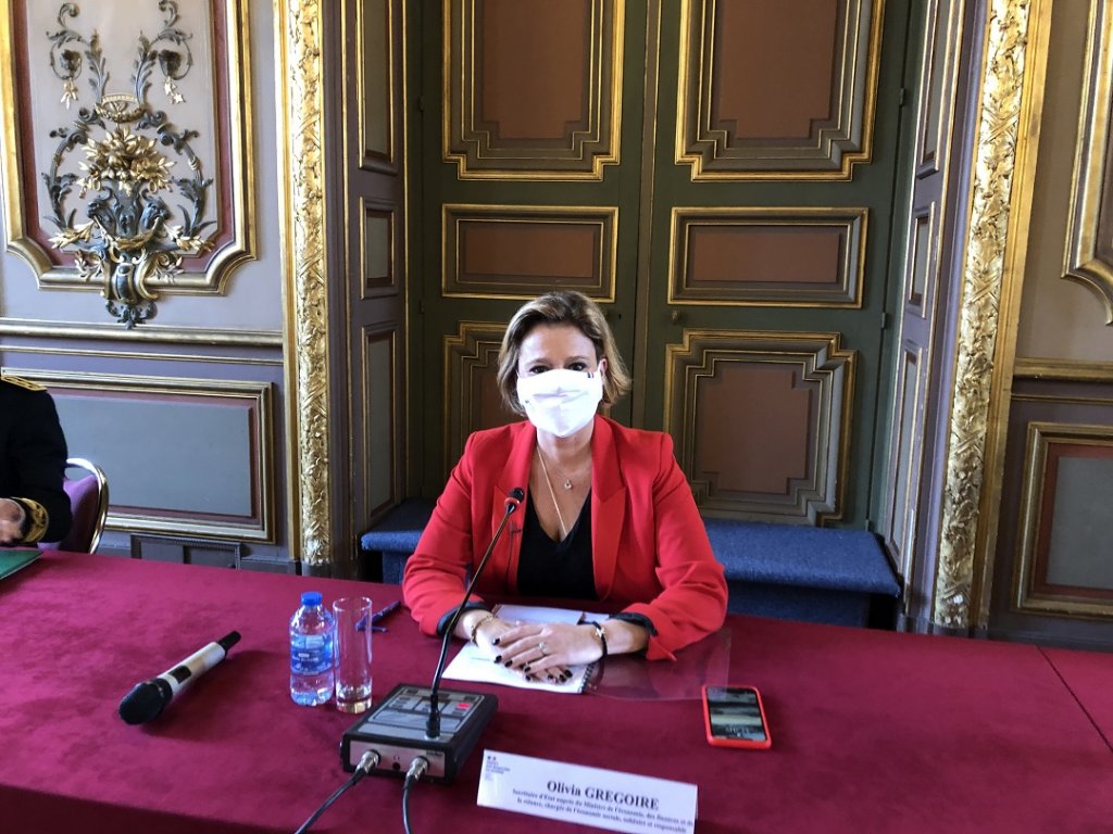 Olivia Grégoire, secrétaire d’État à l’Économie Sociale et Solidaire (Photo Mireille Bianciotto)