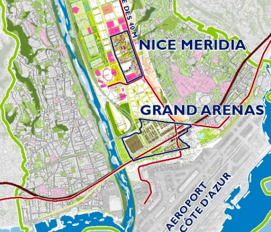 Le plan de EPA Nice Écovallée ©Nice Ecovallée