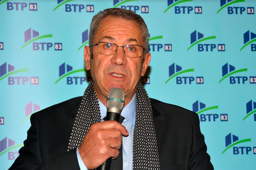 Jean-Jacques Castillon, président de la Fédération du BTP du Var ©Presse Agence