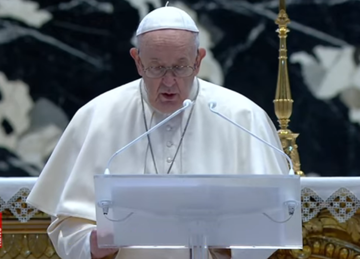 Le message Urbi et Orbi du Pape François (Photo capture d'écran)