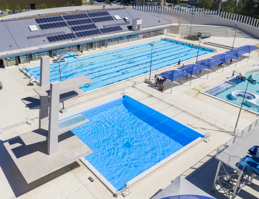 Le stade nautique d'Avignon totalement désert © DR