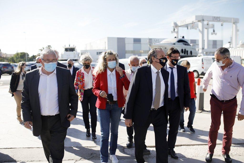 Renaud Muselier et françois de Canson en visite au Riviera Yachting Network à Saint-Mandrier-sur-Mer ©Florent Gardin/RegionSud