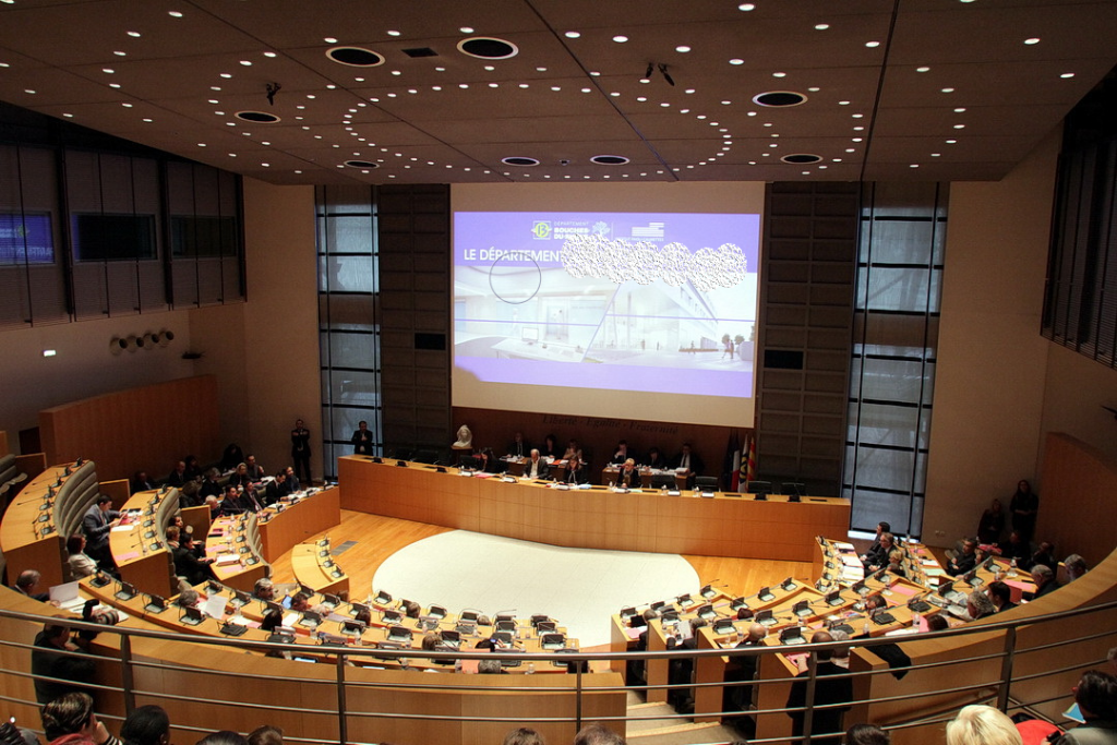 L'hémicycle de l'Hôtel du département des Bouches-du-Rhône © archives Destimed