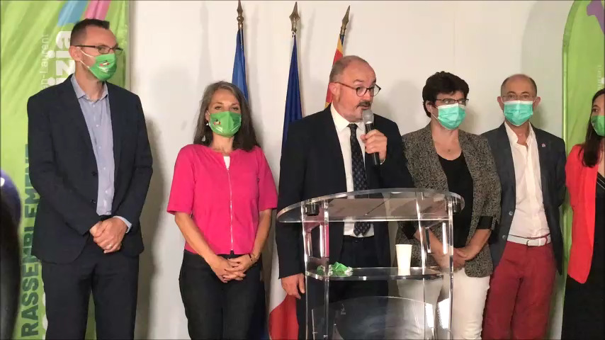 Jean-laurent félizia annonce le retrait de la liste "Rassemblement écologique et social" © Joël Barcy