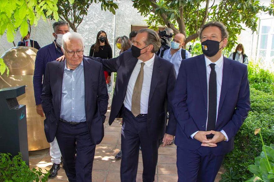 Le président de région Renaud Muselier entouré de Jean-Pierre Giran et de François de Canson ©Presse Agence