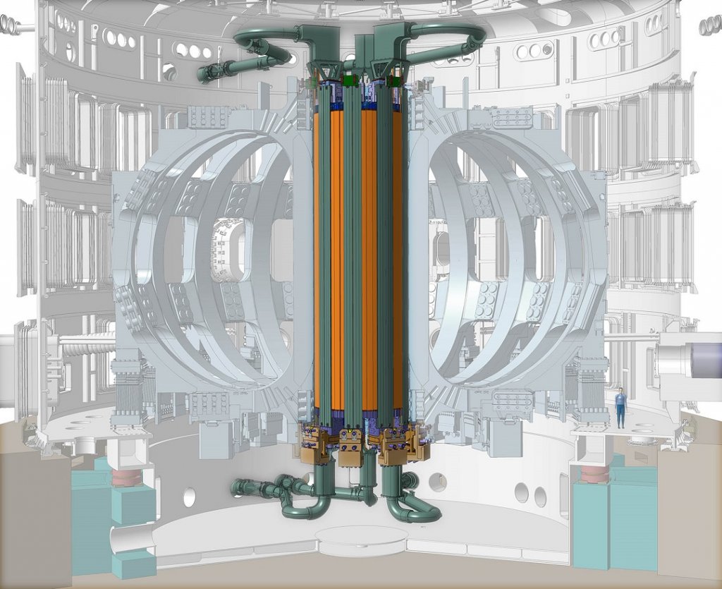 Le solénoïde central du Tokamak considéré comme le «cœur battant » d’ITER ©Iter