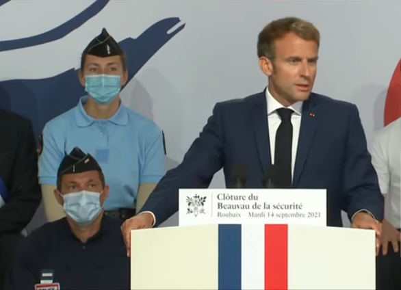 Pour Emmanuel Macron: "La sécurité est la première de nos libertés, celle sans laquelle les autres sont mises à mal" (Photo capture d'écran)