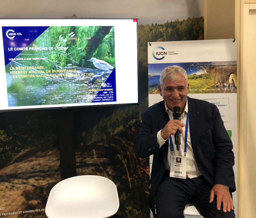 Christophe Madrolle au congrès mondial de la nature © DR