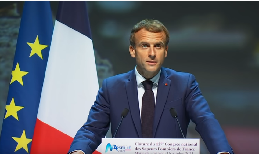 Le président de la République a pris des engagements en direction des sapeurs-pompiers ©Destimed